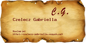 Czelecz Gabriella névjegykártya