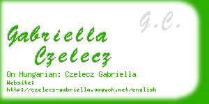 gabriella czelecz business card